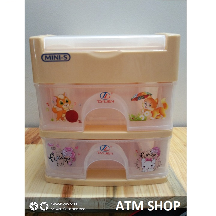 TỦ NHỰA MINI 3 NGĂN TY LIEN-(15.5X19X19CM)