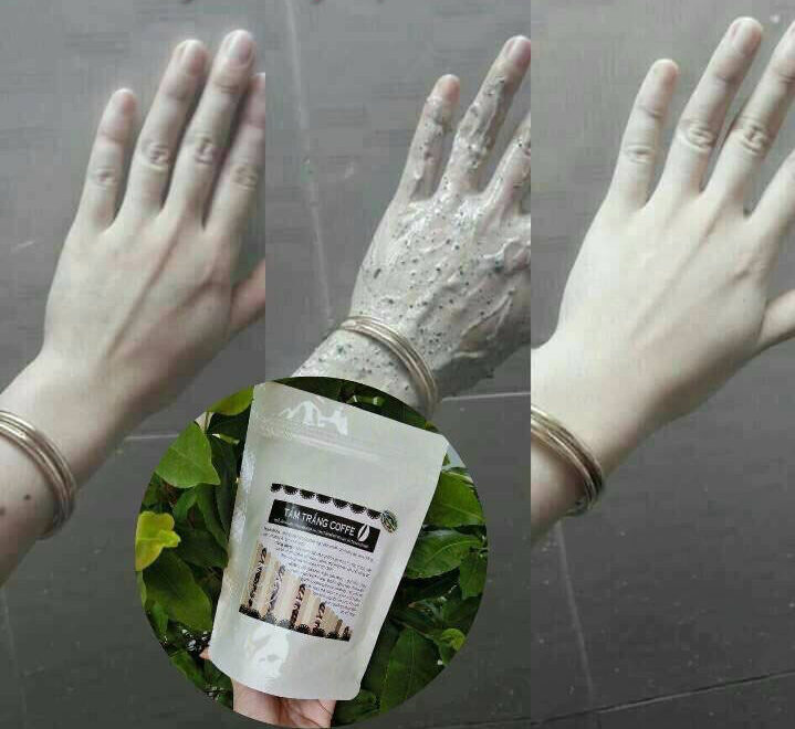 (giá sỉ) Tắm trắng cafe 4in1, tắm là trắng