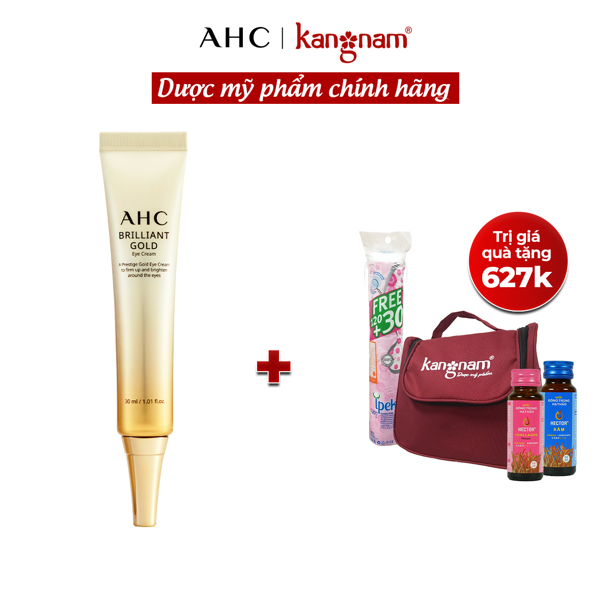Kem mắt tinh chất vàng AHC Brilliant Gold Eye Cream 30ml