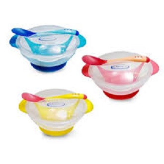 Bộ bát ăn dặm kèm thìa Gluck Baby