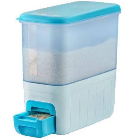 Thùng Gạo Tupperware Rice Smart Aqua 10kg (chính hãng)