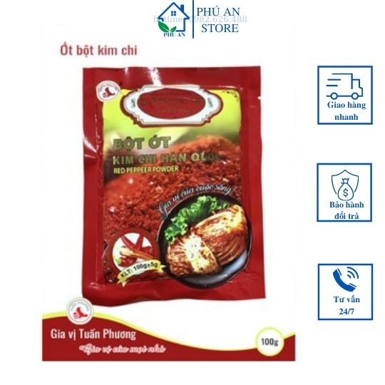 Bột ớt/ Ớt Bột Kim Chi Hàn Quốc 100 Gam ( Gói )