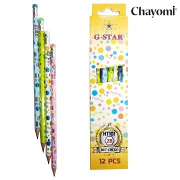 Hộp 12 cây viết chì gỗ 2b g-star ht101