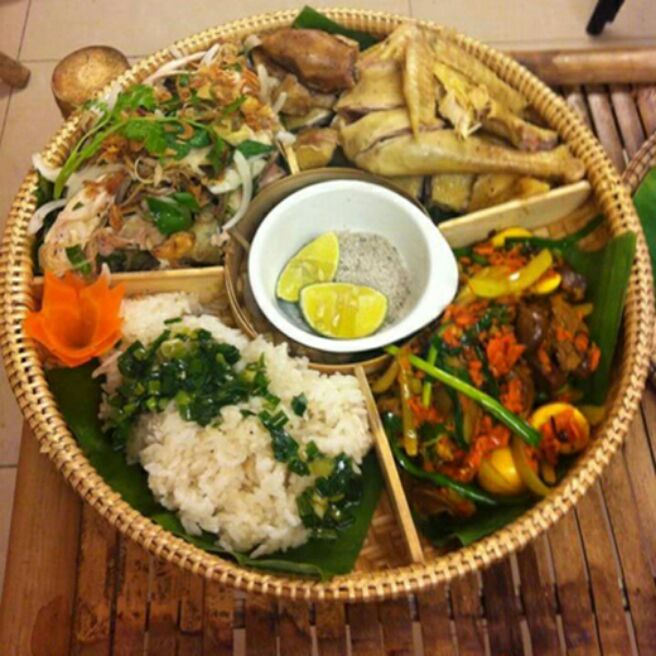 Bộ 5 mẹt tre có ngăn size 35cm