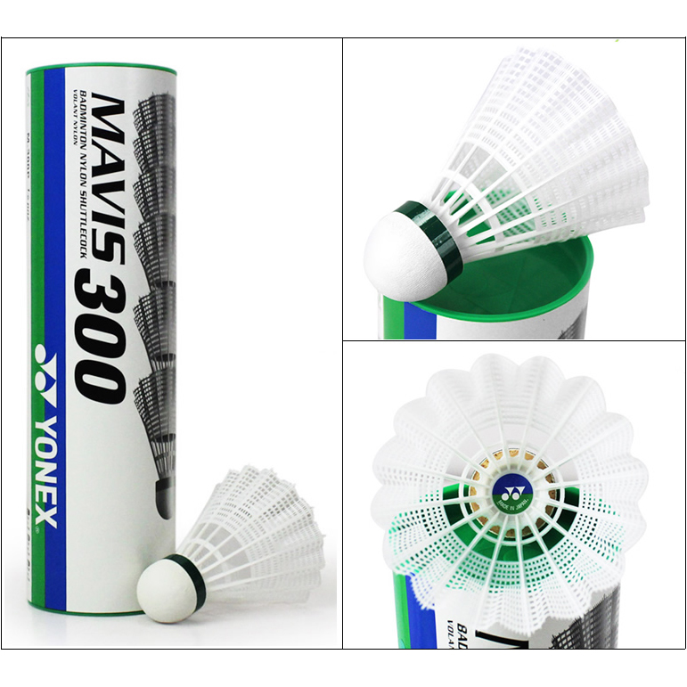 Quà Giáng sinh Local delivery Yonex Mavis 300 Shuttlecocks Badminton Nylon  Ball Badminton Training Shuttlecock (6 pcs)