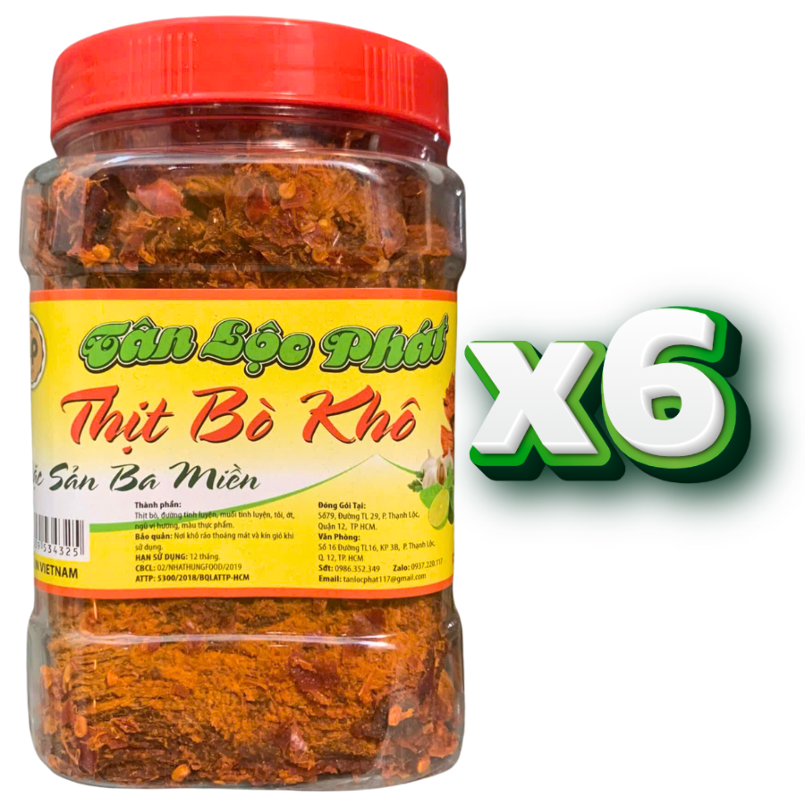 KHÔ BÒ MIẾNG TÂN LỘC PHÁT Thơm Ngon Đậm Vị