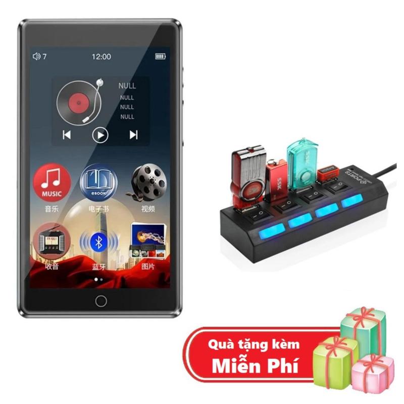 ( Quà tặng Hub chia 4 cổng Usb ) Máy nghe nhạc MP3 RUIZU H1 Màn hình cảm ứng Kết nối Bluetooth Dung lượng 8GB Thu âm Nghe ebook - Máy nghe nhạc MP3/MP4 kết nối Bluetooth Ruizu H1 bộ nhớ trong 8GB