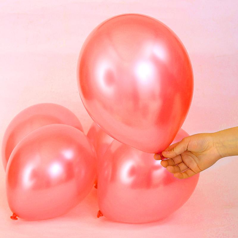 [HCM]50 Bong Bóng Nhũ Thái Lan Màu Hồng Gold Nhũ