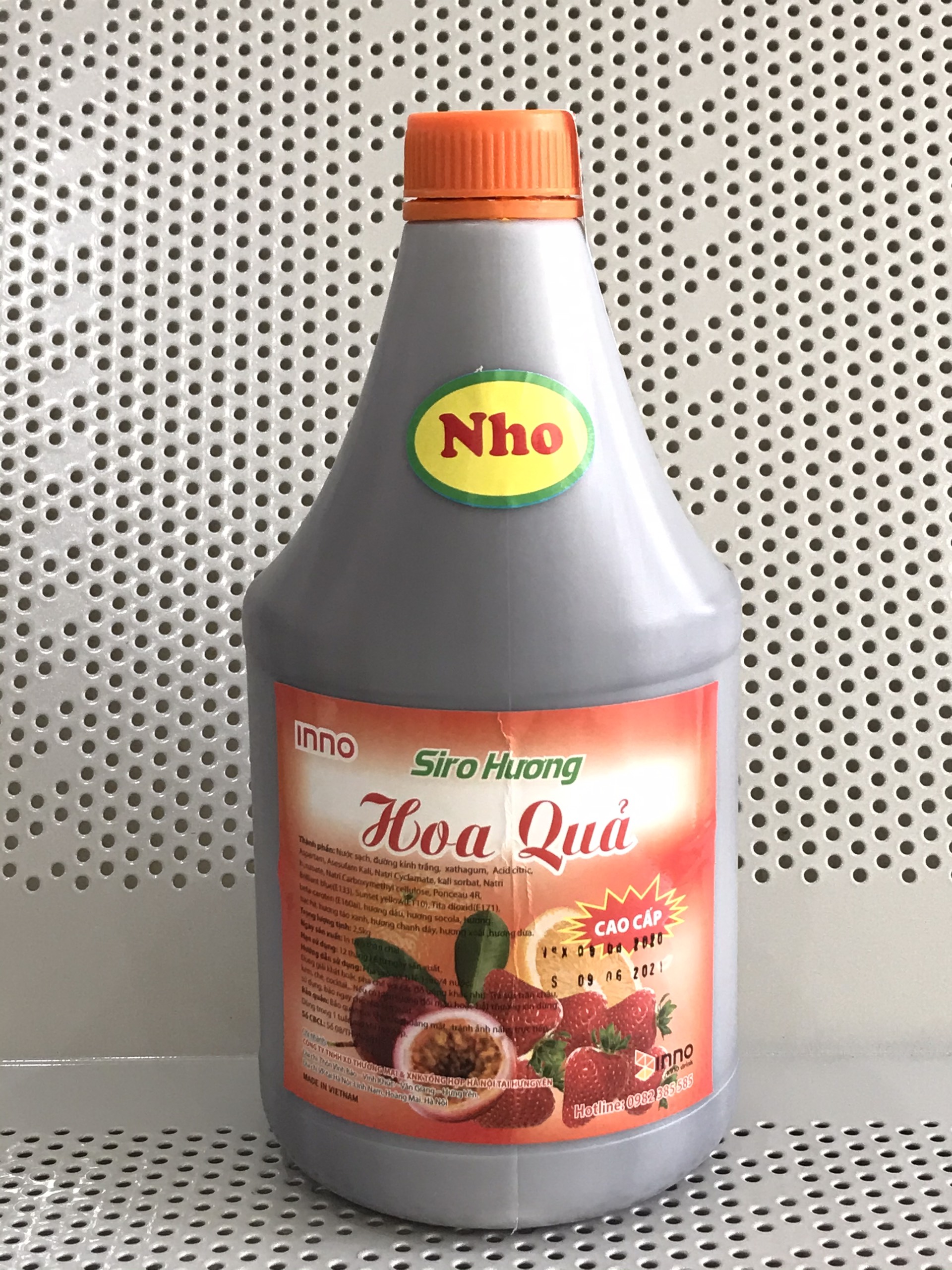 Siro hoa quả can tròn 2lít vị Nho