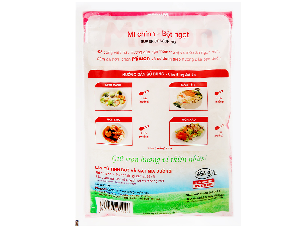 [Siêu thị WinMart] - Bột ngọt (mì chính) MIWON gói 454g