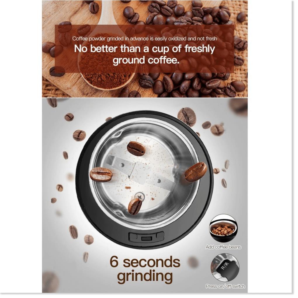 BÁO GIÁ Bột Cafe | Shopee Lazada Sendo Tiki mới nhất 38 Máy xay cafe mini 💕𝑭𝑹𝑬𝑬𝑺𝑯𝑰𝑷💕 Máy xay cà phê tại nhà công suất lớn nghiền bột đa năng xay ngũ cốc 9585