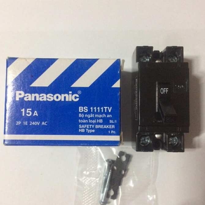 Panasonic - cb cóc / cầu dao bảo vệ quá tải và ngắt mạch hb 2p1e - chính hãng / bs / bs11106 / bs1110 / bs1111 / bs1112 / bs1113 / bs1114 / bs11106tv bs1110tv bs1112tv bs1113tv bs1114tv
