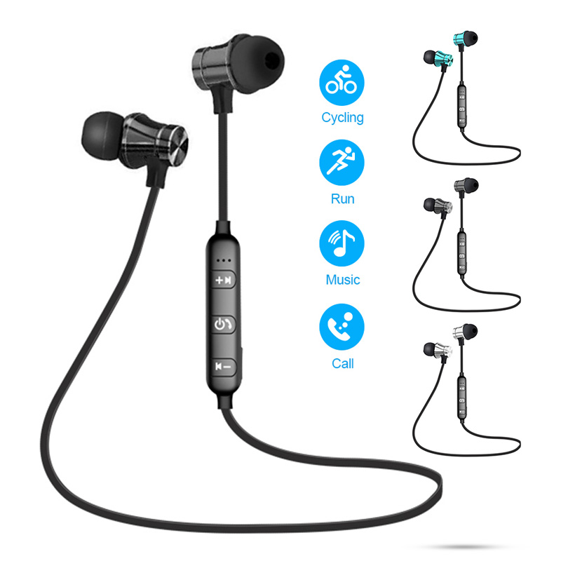 Tai Nghe Bluetooth Từ Tính, Tai Nghe Thể Thao Chống Nước, Tích Hợp Micro, Tai Nghe Trong Tai Rảnh Tay, Chống Ồn Cho Điện Thoại Thông Minh Android Và IOS
