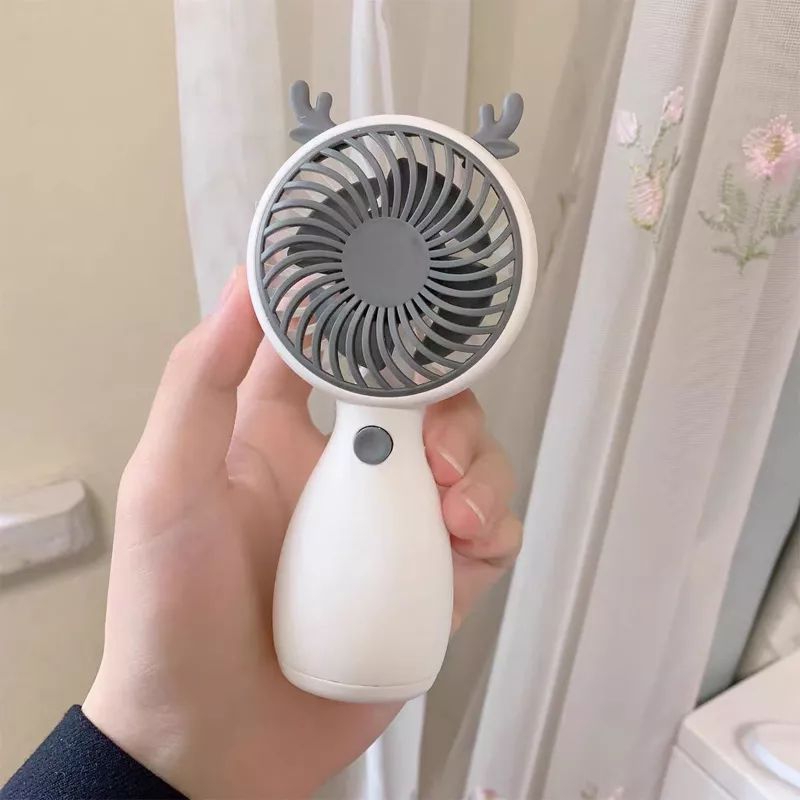 Quạt Mini Tích Điện Cầm Tay Siêu Cute