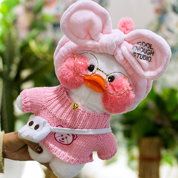 Vịt Má Hồng Dễ Thương Lalafanfan (đầy đủ phụ kiện)