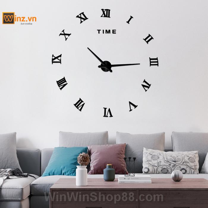 [HCM]Đồng hồ dán tường số La Mã V.2