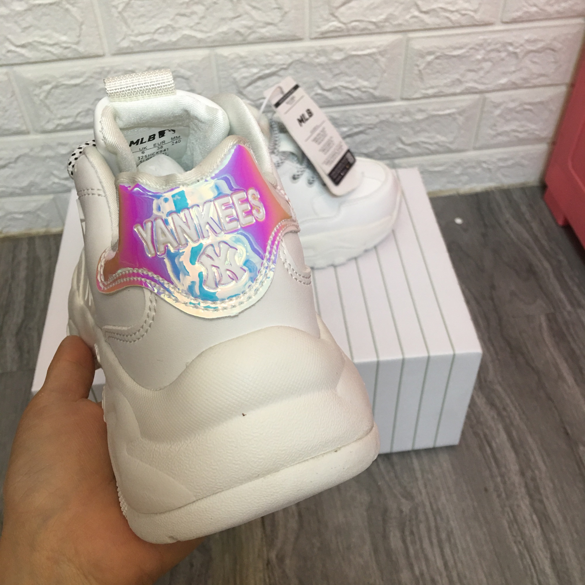 [FULLBOX+BILL+TẤT] Giày MLB NY monogram hàng đẹp