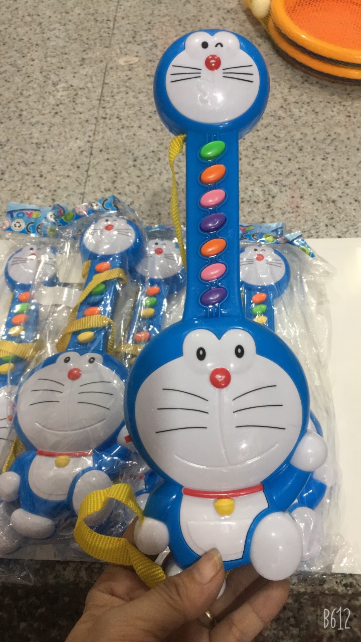 Đồ chơi đàn hình Doraemon dùng pin phát nhạc cho bé (ảnh thật)