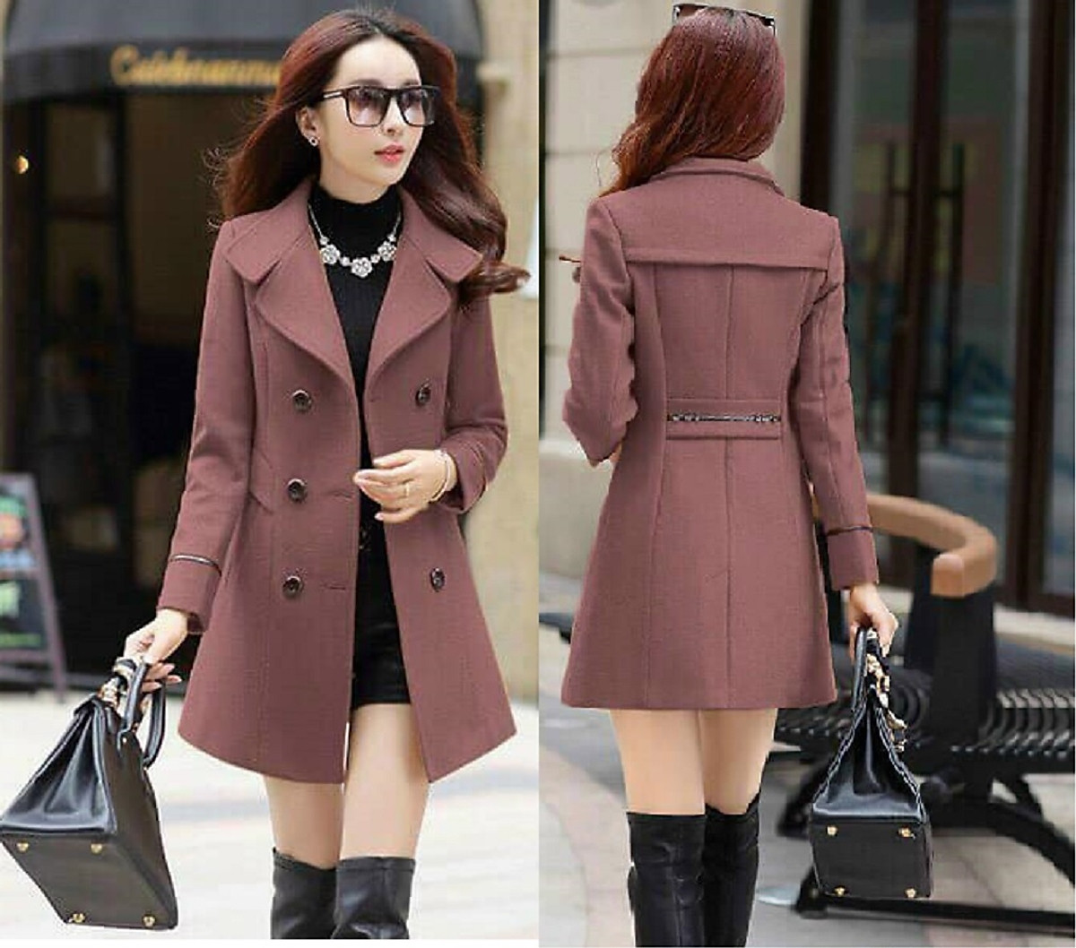 ÁO KHOÁC DẠ CỔ VEST CAO CẤP