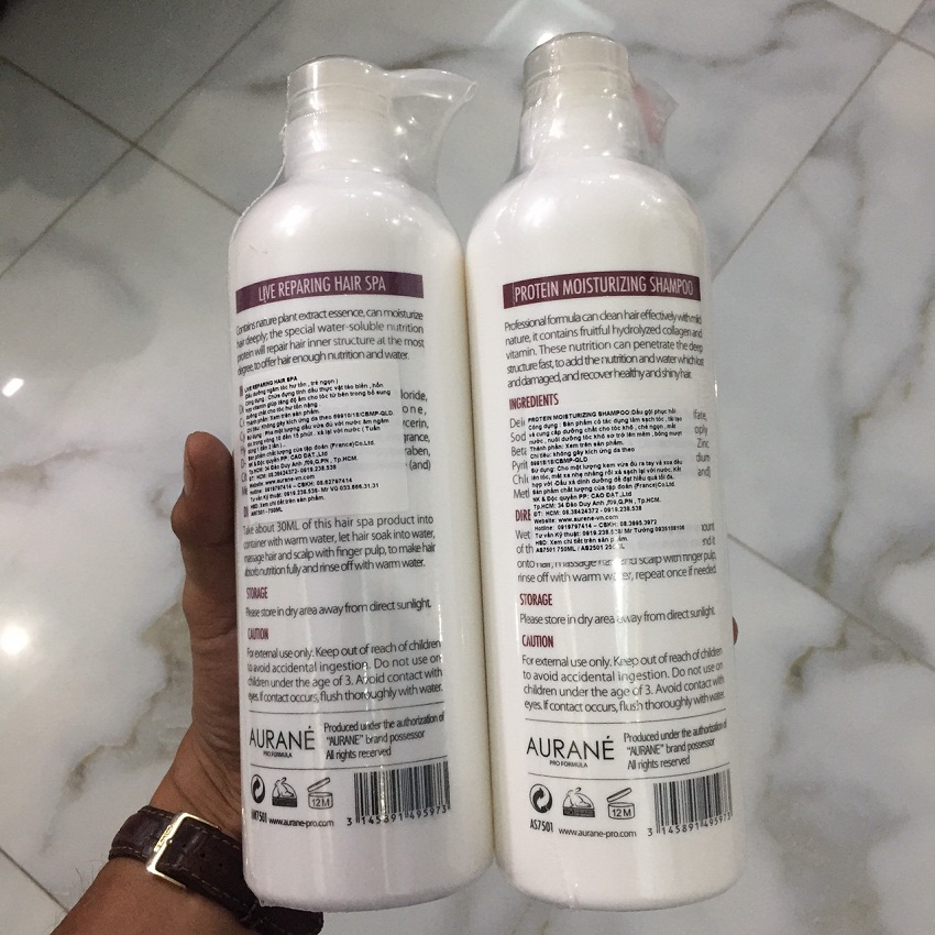 [HCM]Bộ dầu gội xả Aurane Spa chăm sóc tóc hàng ngày ( 2x750ml )