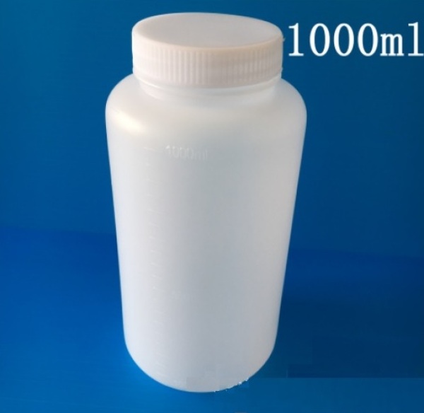 Chai nhựa HDPE 1000ml chia vạch miệng rộng cao cấp