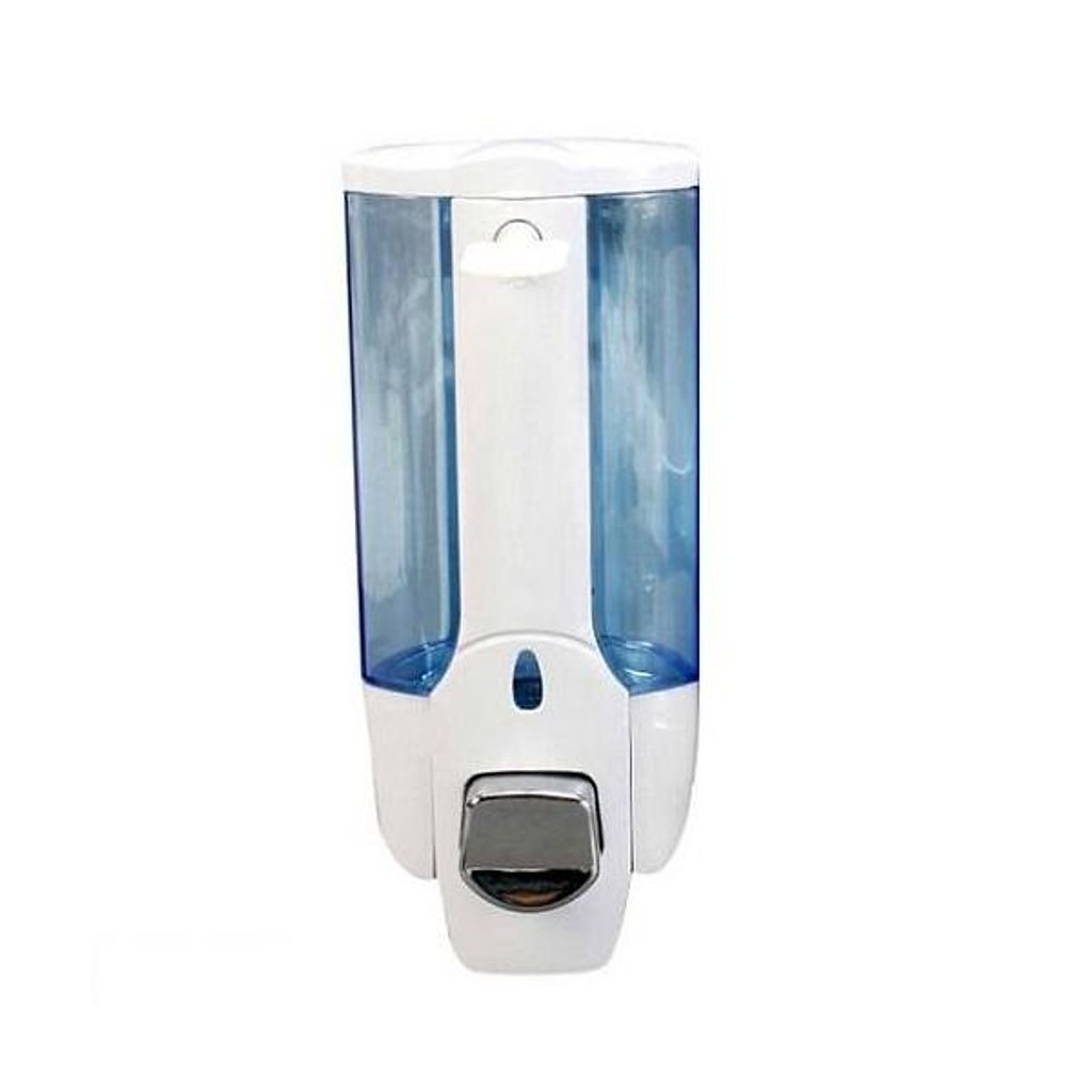 Hộp đựng nước rửa tay, sữa tắm, dầu gội gắn tường màu trắng xanh