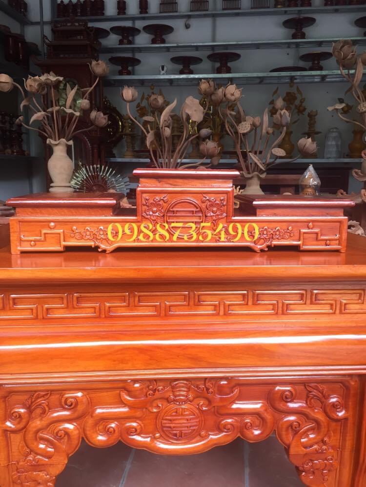 Tam sơn tam cấp thờ gỗ mít ta loại đẹp