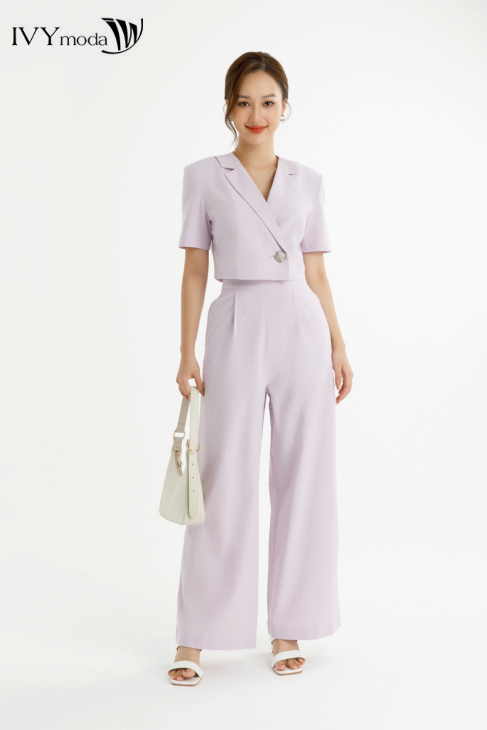 Set áo Blazer và quần suông dài IVY moda MS 61M7502