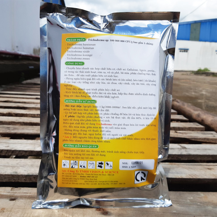 NẤM TRICHODERMA TKS: Đối Kháng Nấm Bệnh, Ủ Phân Hữu Cơ- Gói 1kg