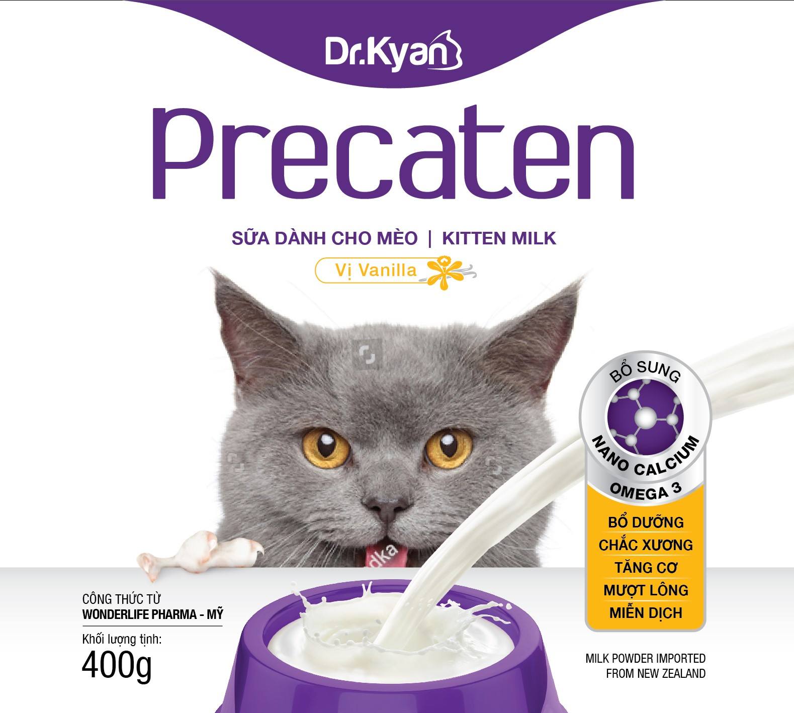 Sữa Bột Cho Mèo Cao Cấp Precaten Dr.Kyan
