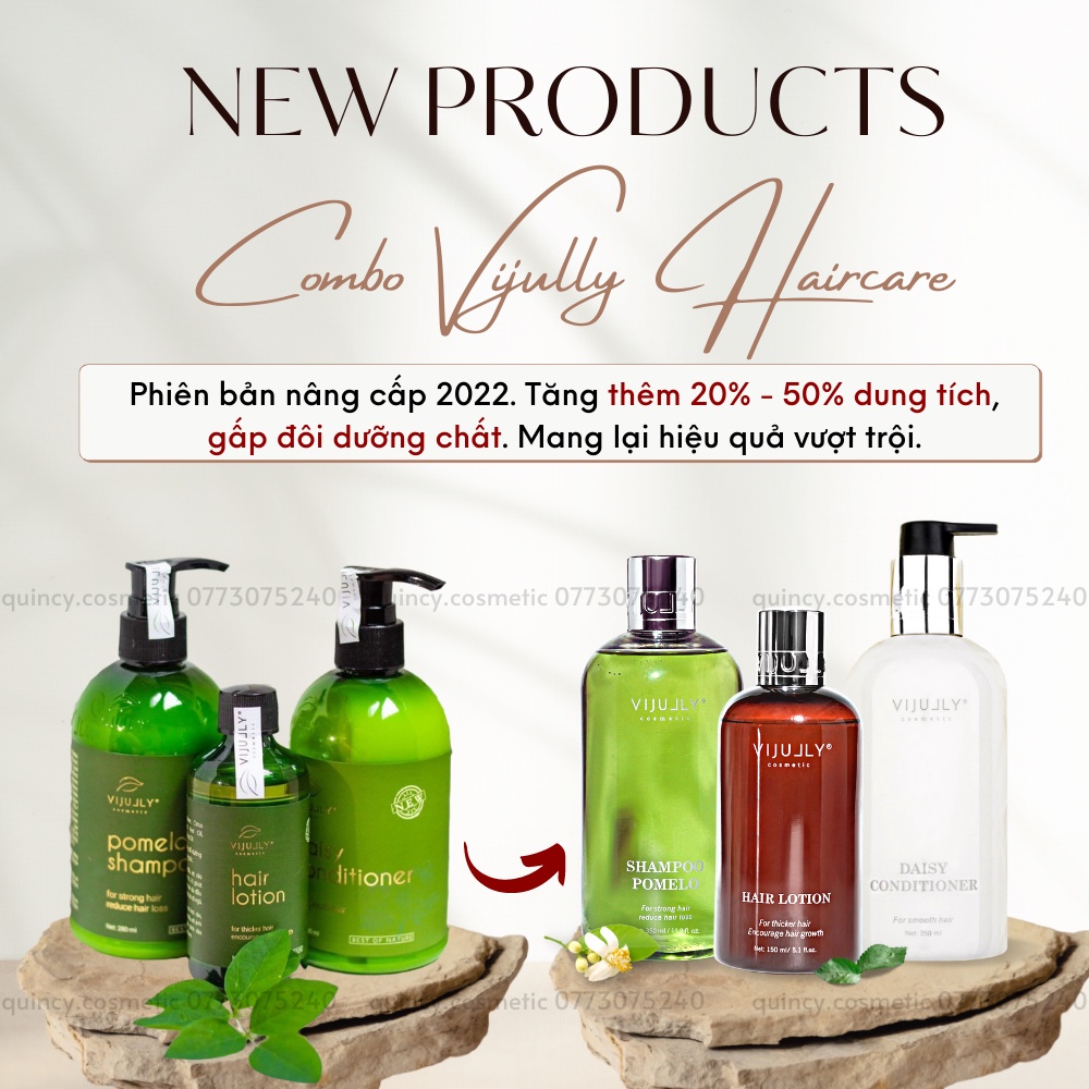 Combo Dầu Gội, Xả, Xịt Dưỡng Toc Kich Thich Mọc Toc Vi Jully