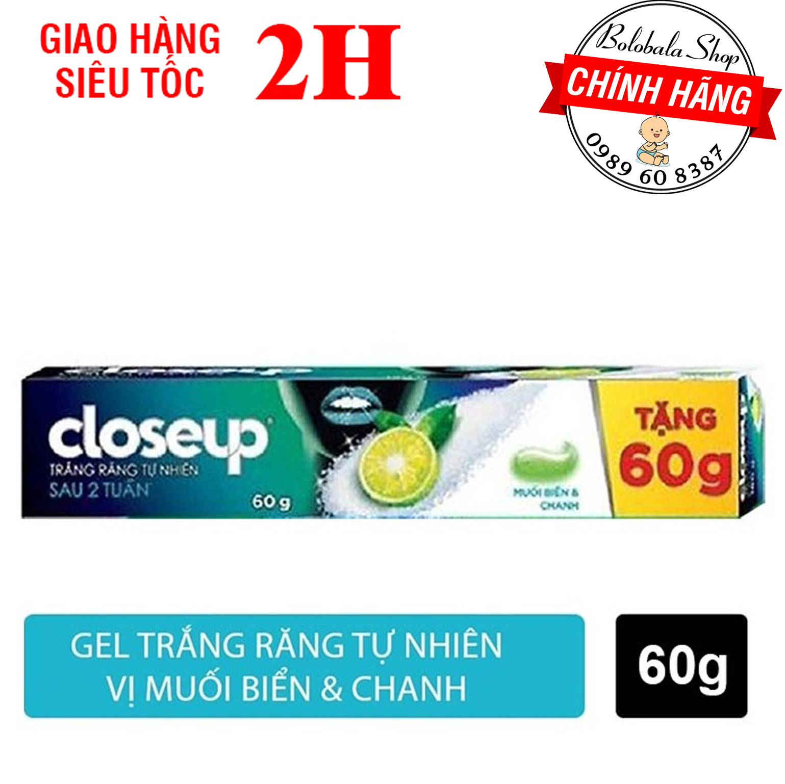 Kem đánh răng Closeup - P/S 60g/ 80g - hàng tặng
