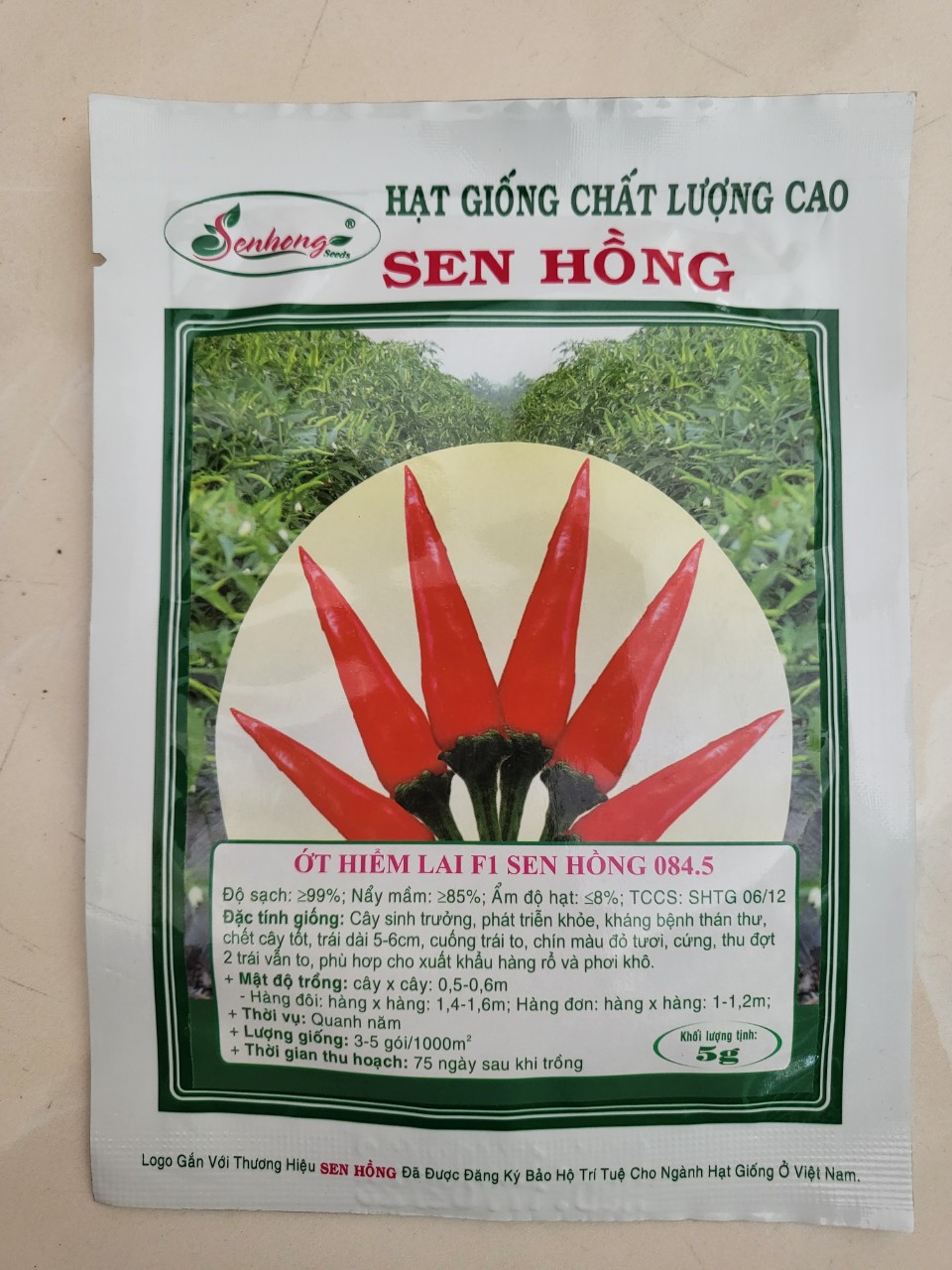 Hạt giống ớt hiểm lai f1 sen hồng 084.5
