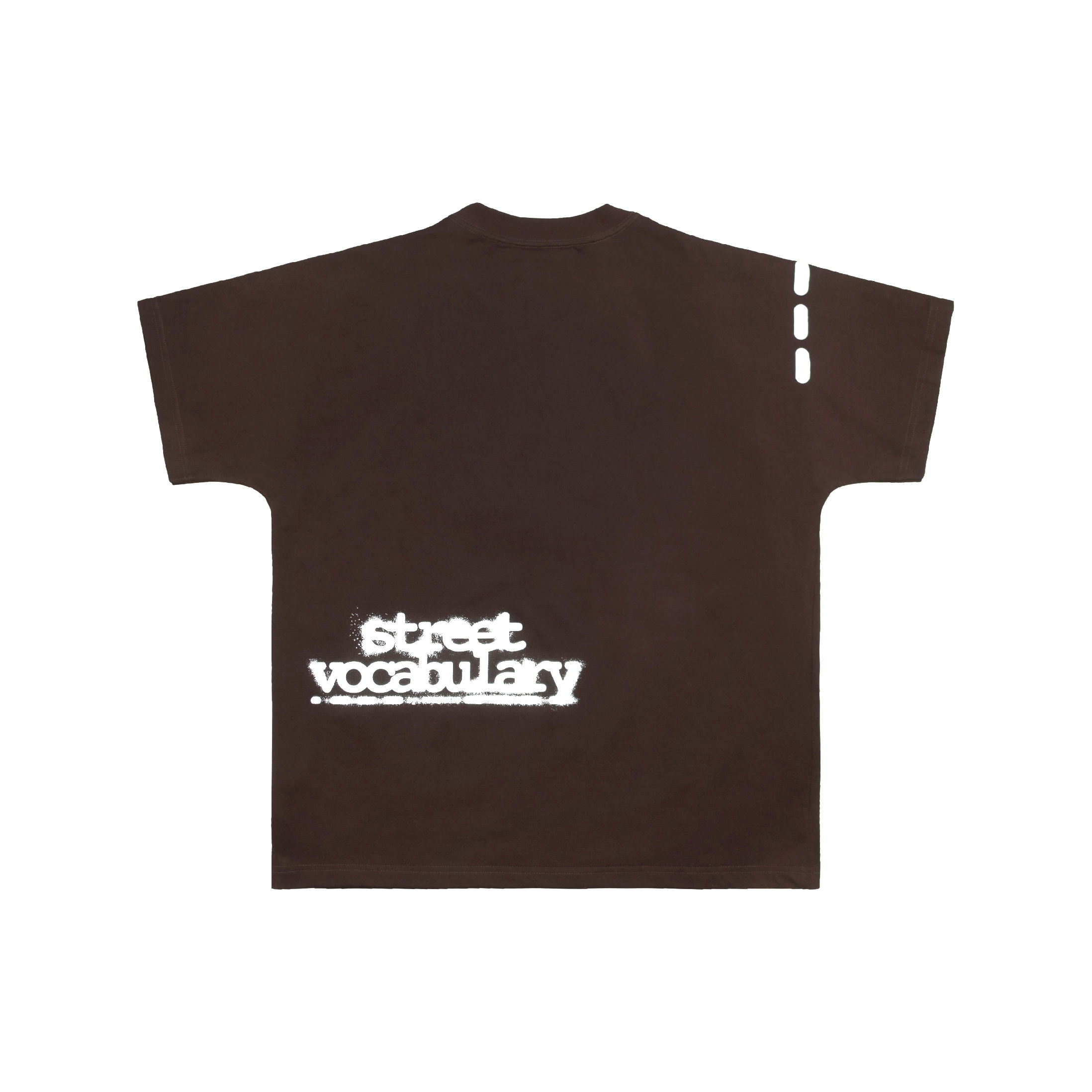 5THEWAY® /public icon/ EARTH EDITION SQUARE TEE in BROWN