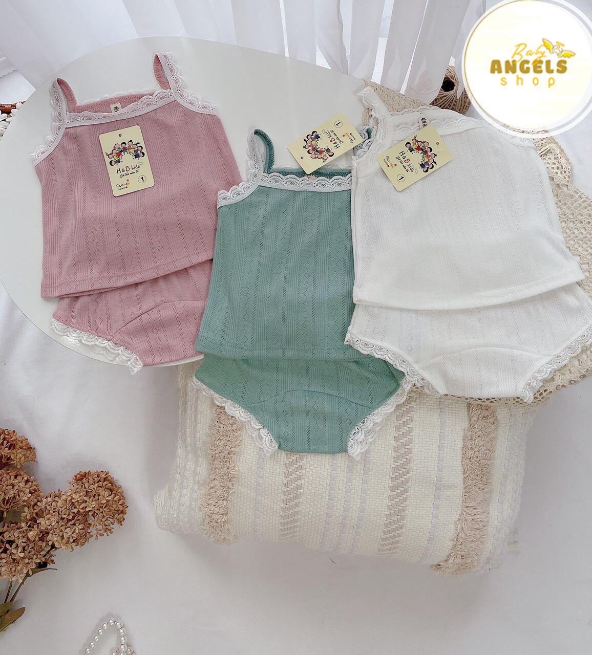 Đồ bộ 2 dây mát mẻ cho bé gái ( 8-22kg)