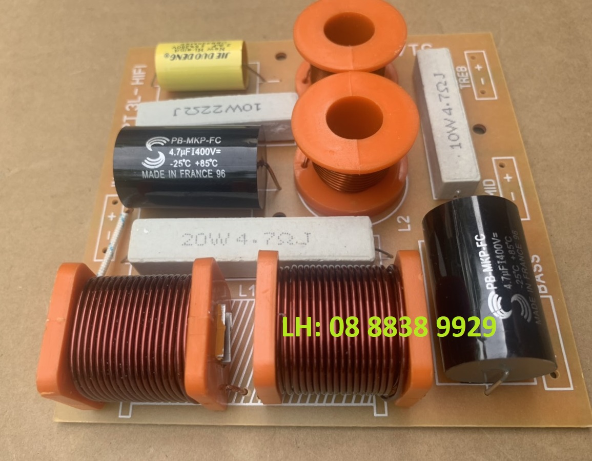 MẠCH PHÂN TẦN 3 ĐƯỜNG TIẾNG LOA CÔNG SUẤT LỚN HIFI - GIÁ 1 MẠCH