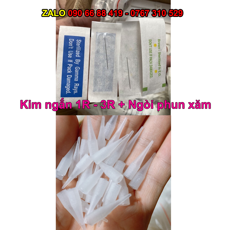 Kim 1 ngắn, 3 ngắn máy xăm thần thánh, máy pro mailisa, máy xăm nhựa sài gòn