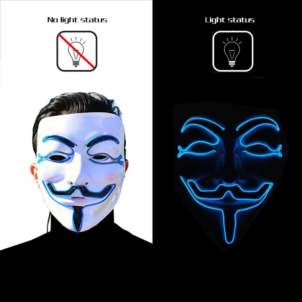 Mặt Nạ Hacker Anonymous LED