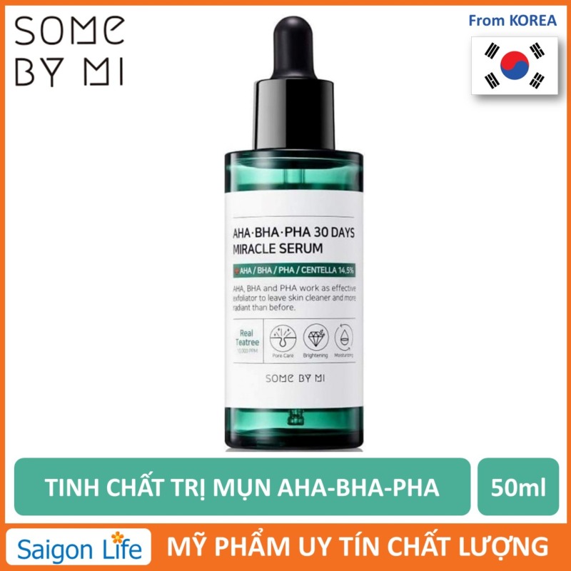 Tinh Chất Làm Sạch Mụn Some By Mi AHA-BHA-PHA 30 Days Miracle Serum 50ml nhập khẩu