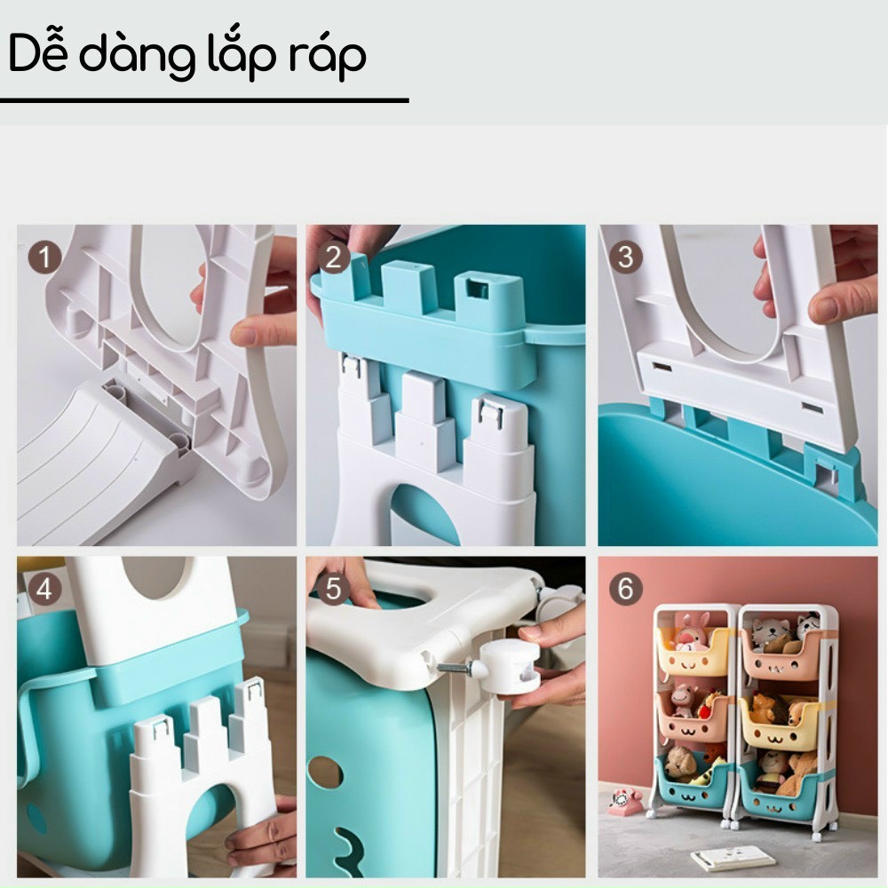 Kệ gấu đa năng đựng đồ chơi cho bé