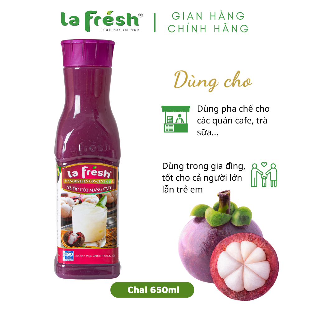 Nước Cốt Măng Cụt Lafresh Đà Lạt Chai 650ml