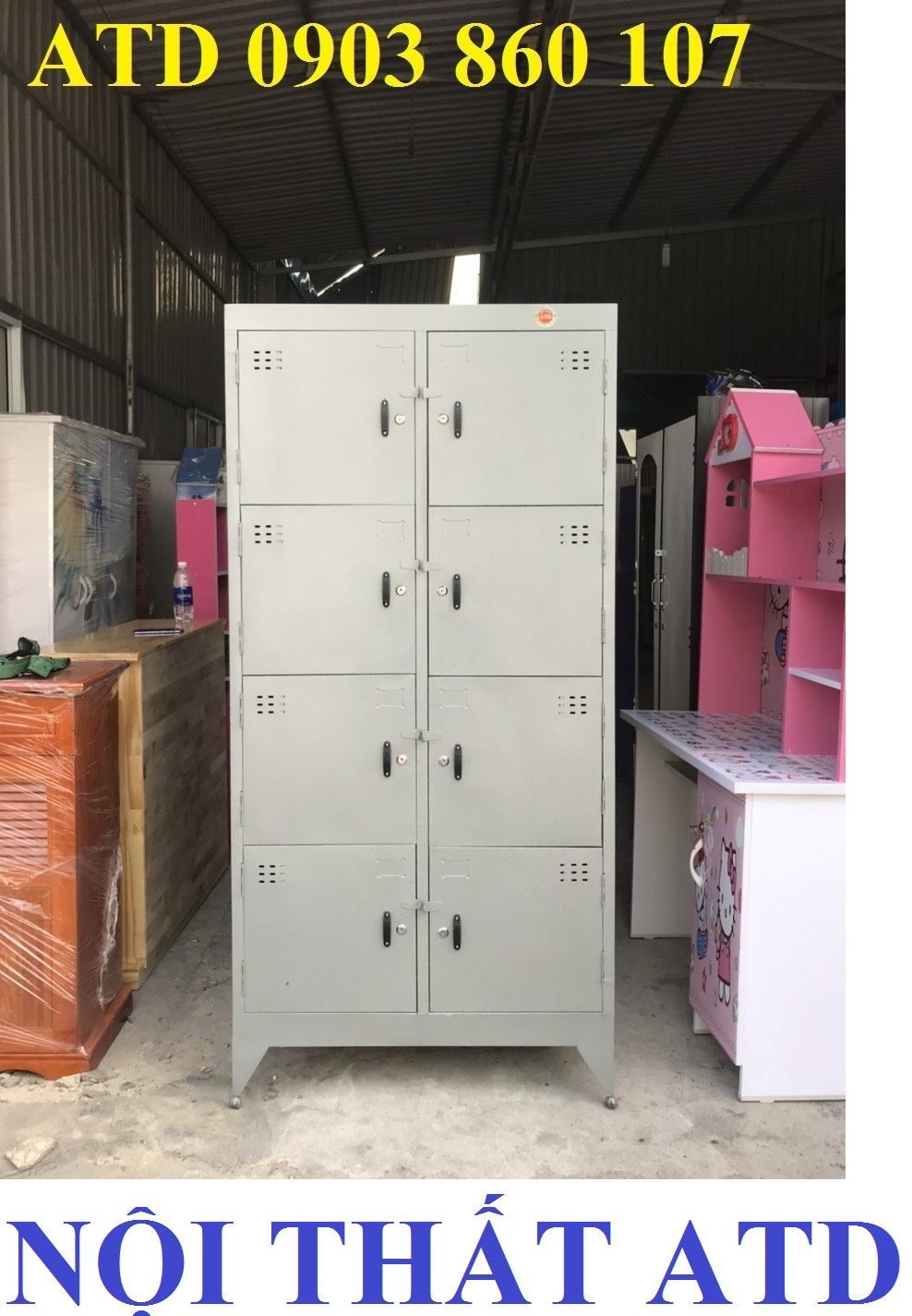 Tủ hồ sơ văn phòng 8 cửa 10 cửa- tủ locker sắt cá nhân đựng đồ nhân viên- dày dặn có khóa riêng biệt HCM- Bình Dương
