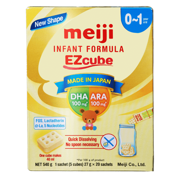 Sữa meiji thanh số 0 nhập khẩu 20 thanh 432g