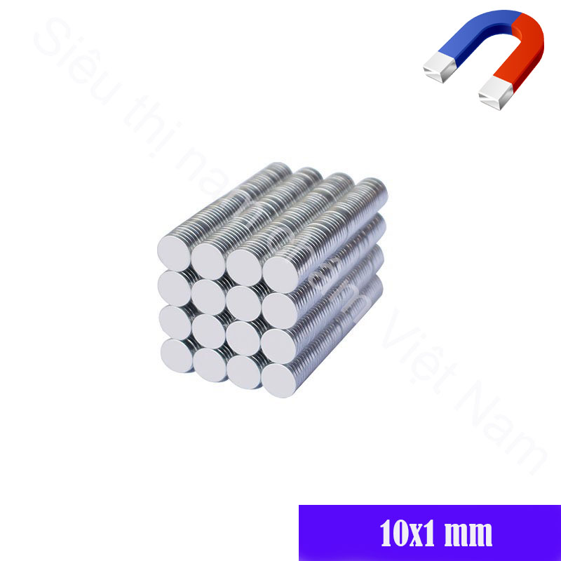 Com bo ( 10 viên nam châm đất hiếm kt 10x1mm )