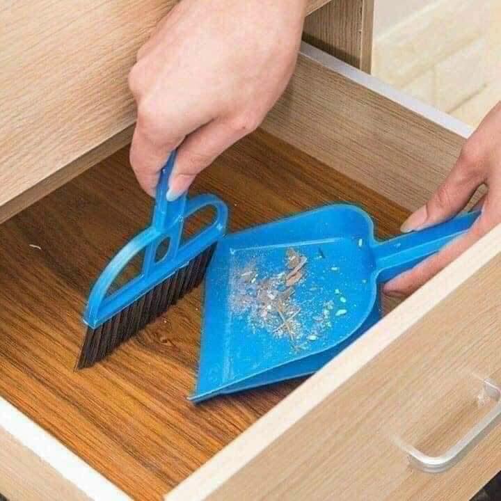 Bộ quét và hót rác mini-🆘BỘ CHỔI QUÉT MINI Quét Bàn Thờ, quét bàn phím máy vi tính hoặc vệ sinh ngóc ngách kẽ bàn...