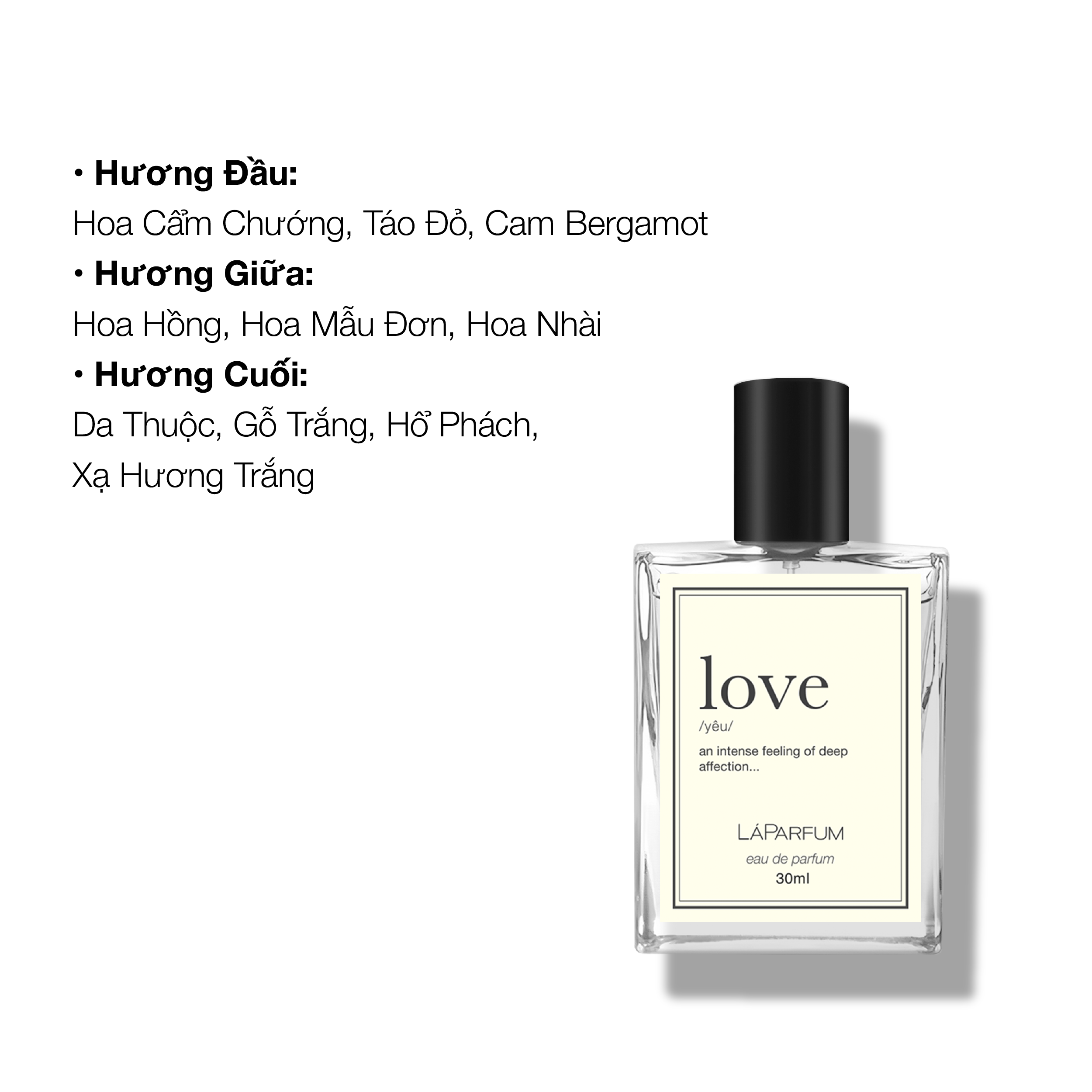 Nước hoa LÁ House Love 3ml/10ml/30ml
