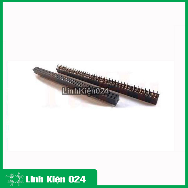 Jump cái đôi 2.54mm 2x40P chân thẳng màu đen