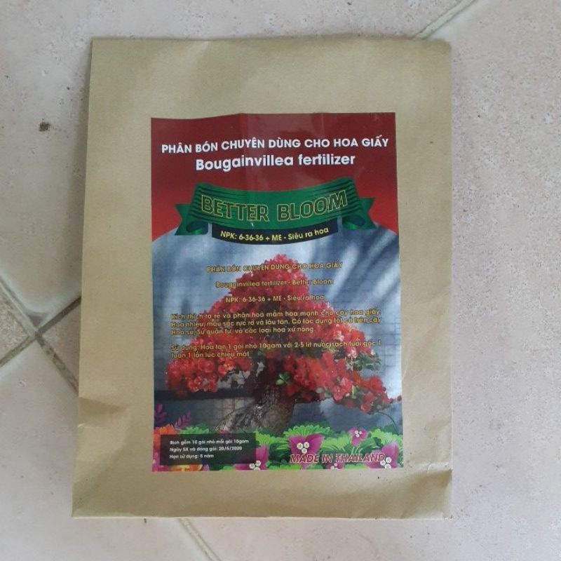 Phân bón chuyên dùng cho hoa giấy Better Bloom