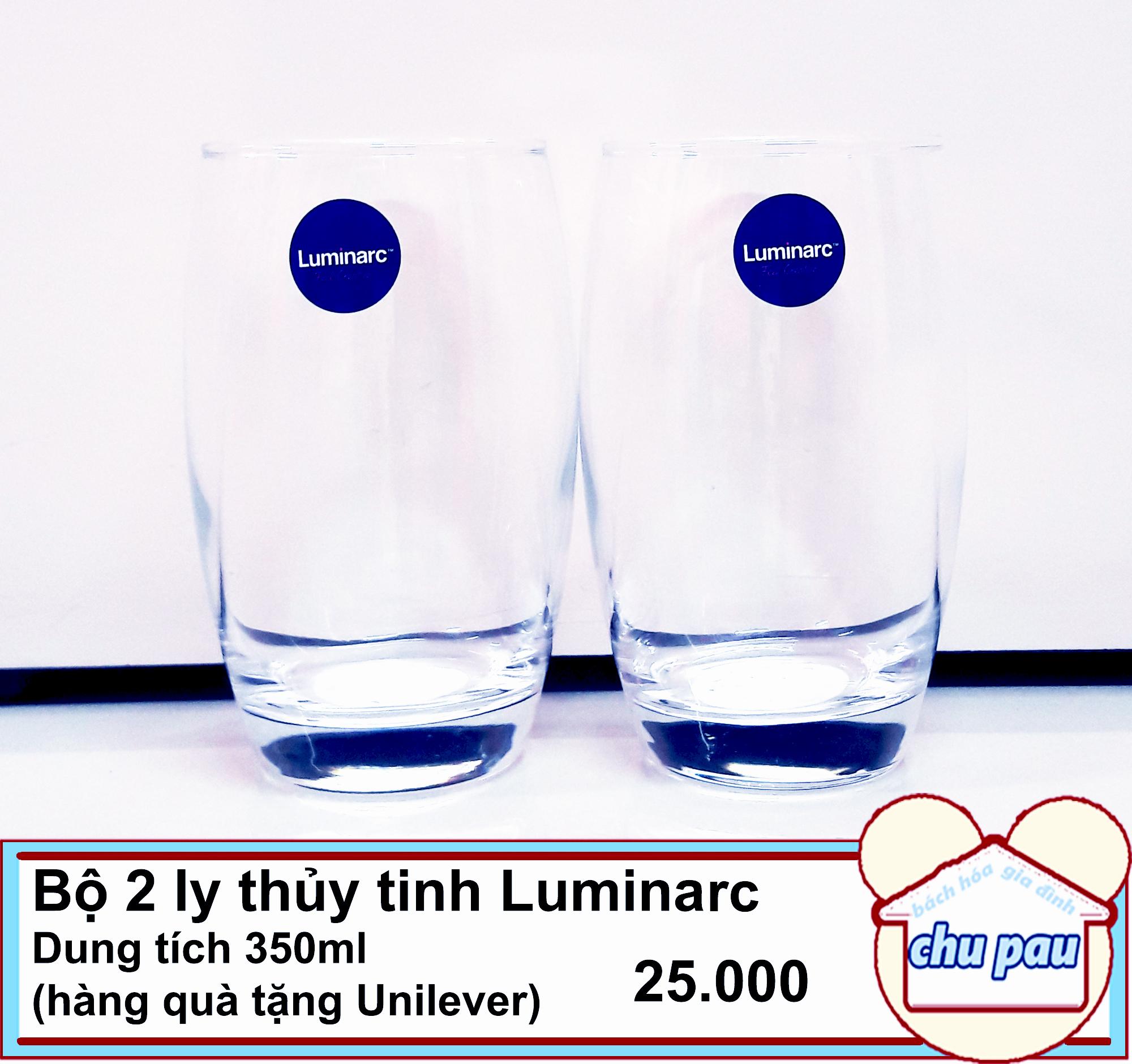 BỘ 2 LY THỦY TINH LUMINARC 350ML