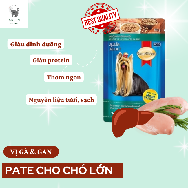 Pate cho chó Smartheart đủ vị - Gói 130gr